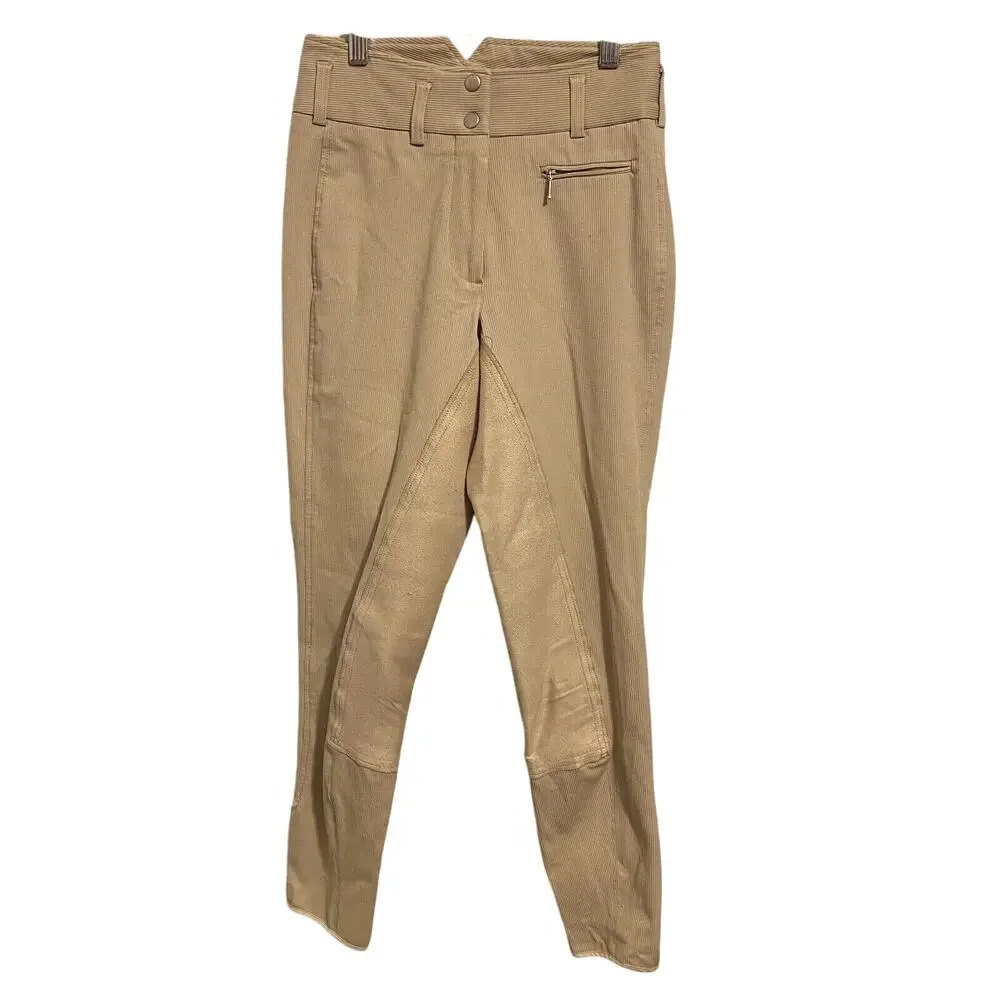 Goode Rider Beige Breeches Women Sz 24R Equestrian Pants Horse Riding Outdoors